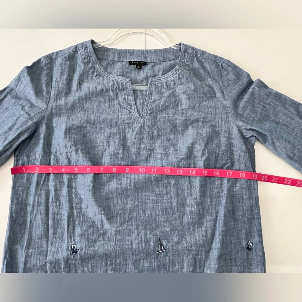 TALBOTS | S | 19” P2P | EMBROIDERED! - Picture 10 of 16